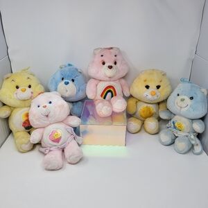 VINTAGE 1980s Kenner 10- 13" CARE BEARS Lot of (6) Plushies